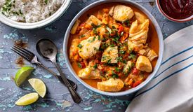 COCONUT FISH CURRY RICE